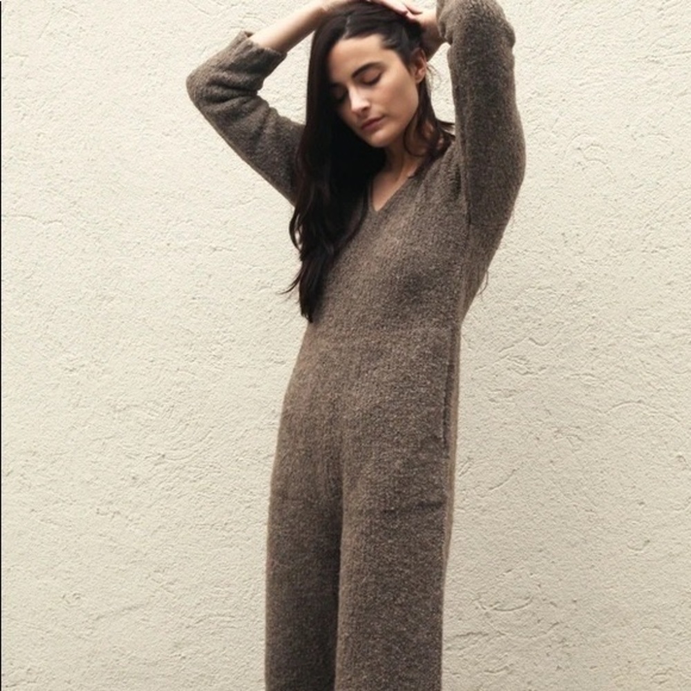 Kordal Alpaca Wool Jumpsuit Sz Large NWOT French Gray
